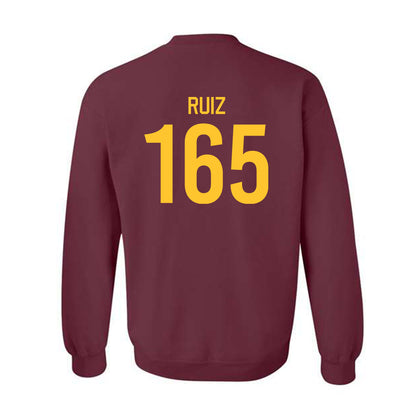 Arizona State - NCAA Wrestling : Nicco Ruiz - Classic Shersey Crewneck Sweatshirt-1