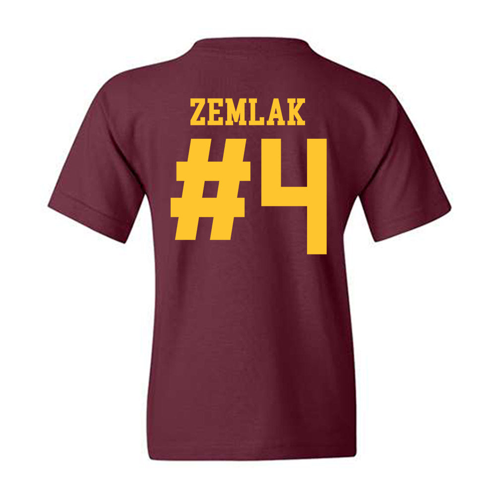 Arizona State - NCAA Men's Ice Hockey : Austin Zemlak - Classic Shersey Youth T-Shirt-1