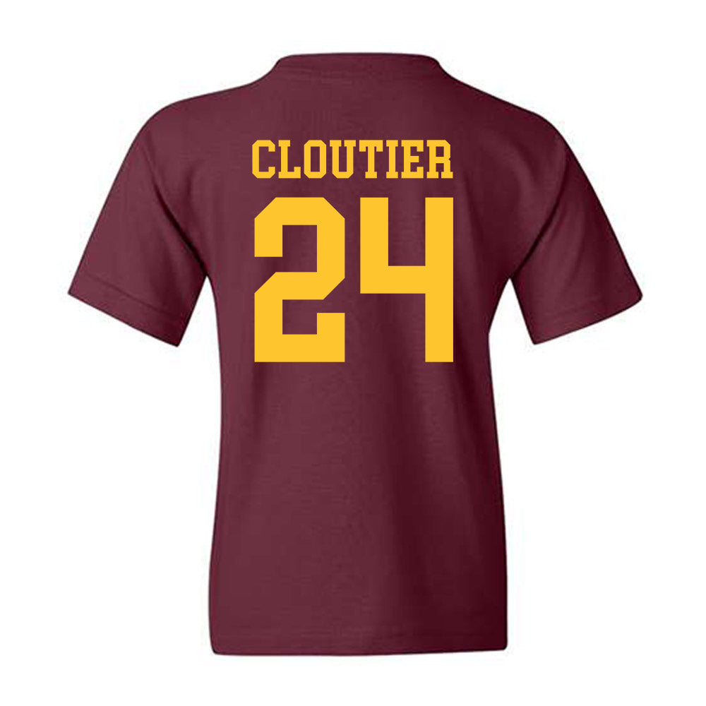 Arizona State - NCAA Men's Ice Hockey : Justin Cloutier - Classic Shersey Youth T-Shirt-1