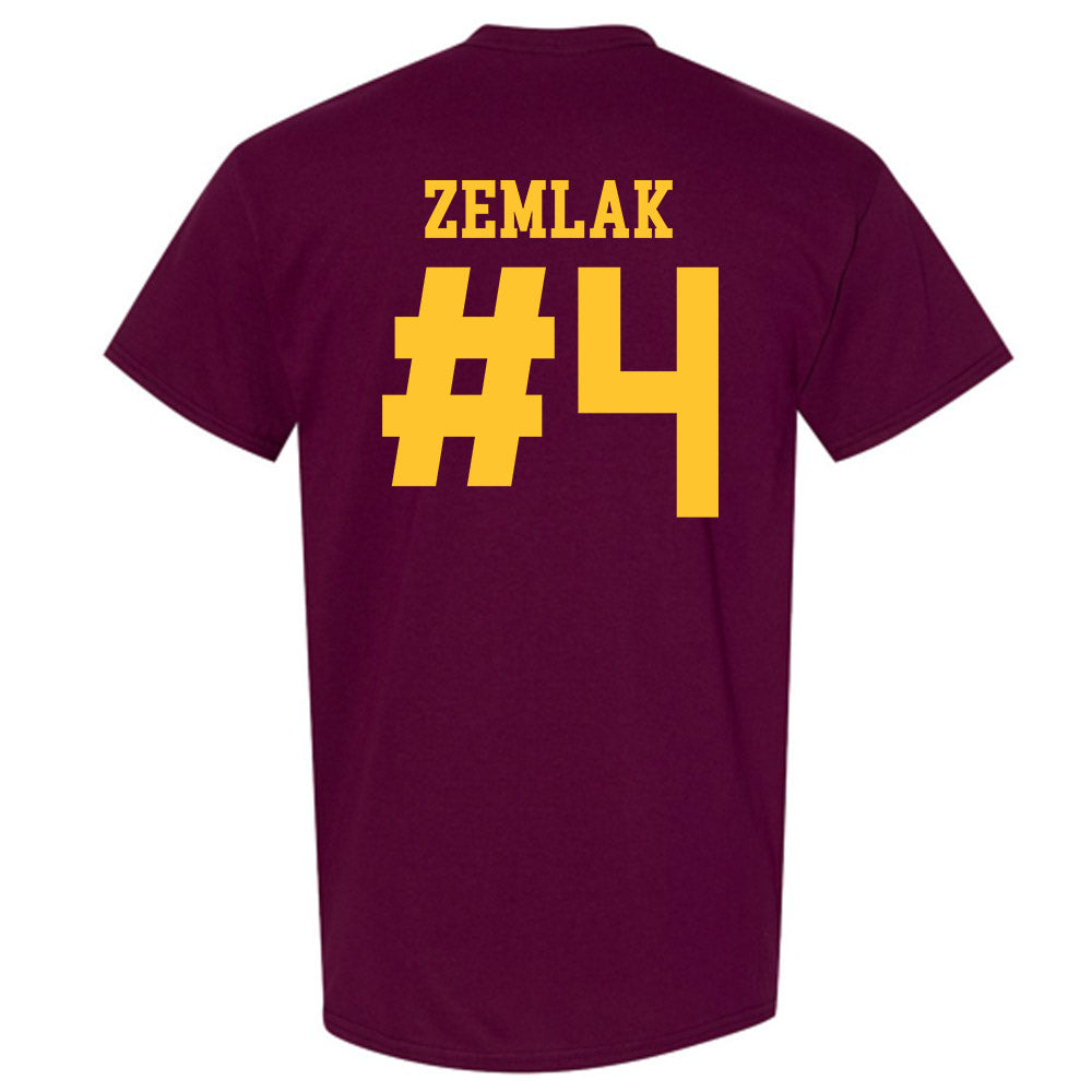 Arizona State - NCAA Men's Ice Hockey : Austin Zemlak - Classic Shersey T-Shirt-1