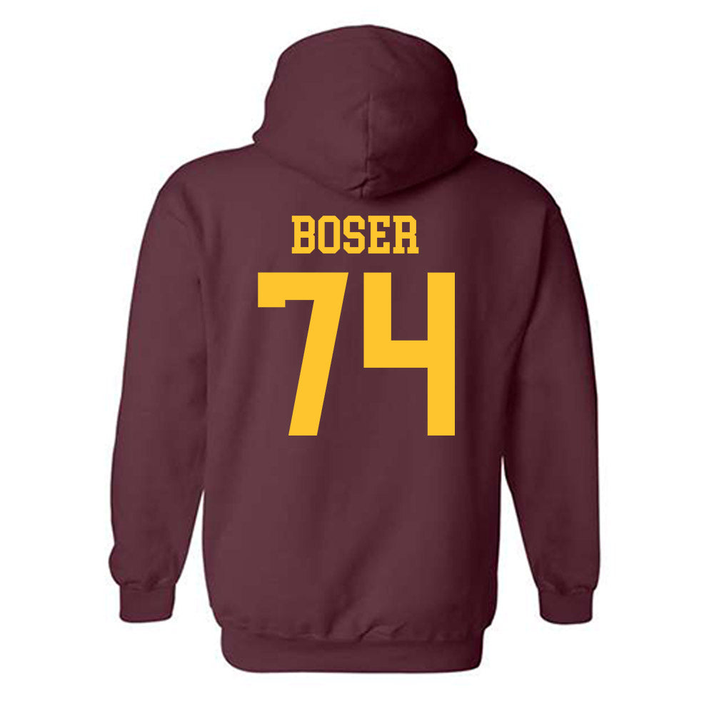 Arizona State - NCAA Men's Ice Hockey : Brasen Boser - Classic Shersey Hooded Sweatshirt-1