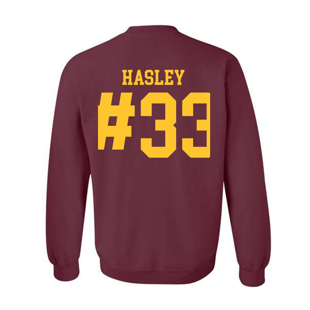 Arizona State - NCAA Men's Ice Hockey : Connor Hasley - Classic Shersey Crewneck Sweatshirt-1