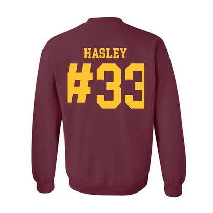 Arizona State - NCAA Men's Ice Hockey : Connor Hasley - Classic Shersey Crewneck Sweatshirt-1