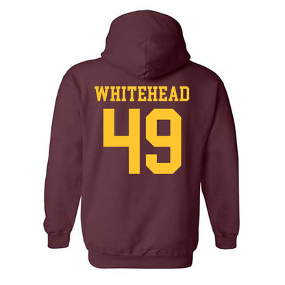 Arizona State - NCAA Men's Ice Hockey : Braxton Whitehead - Classic Shersey Hooded Sweatshirt-1