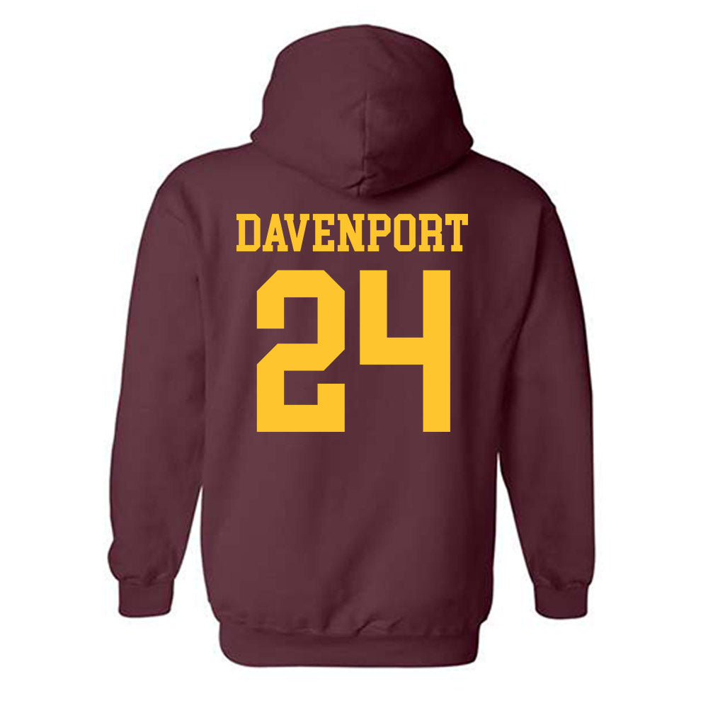 Arizona State - NCAA Women's Basketball : Deborah Davenport - Classic Shersey Hooded Sweatshirt-1