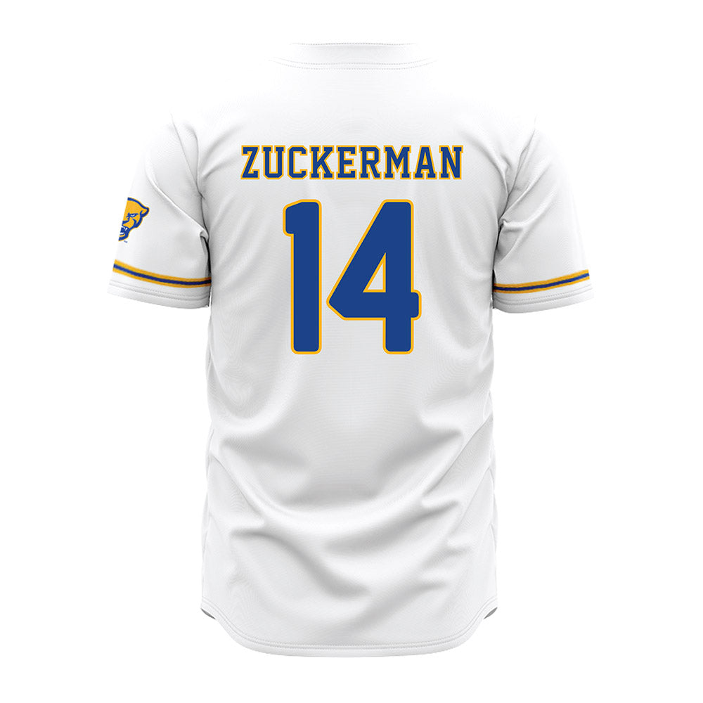 Pittsburgh - NCAA Baseball : Ryan Zuckerman - White Jersey-1