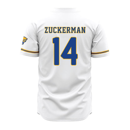 Pittsburgh - NCAA Baseball : Tyler Bischke - Baseball Jersey White