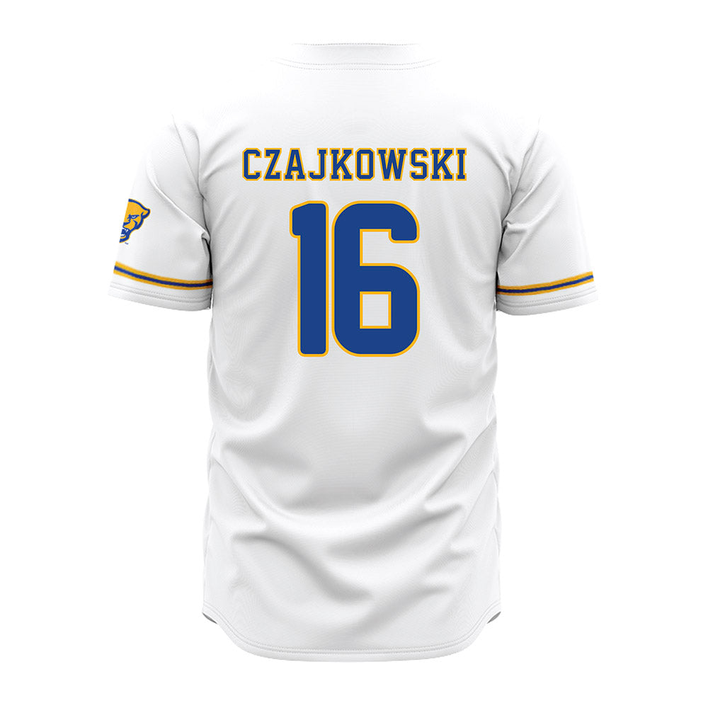 Pittsburgh - NCAA Baseball : Noah Czajkowski - White Jersey