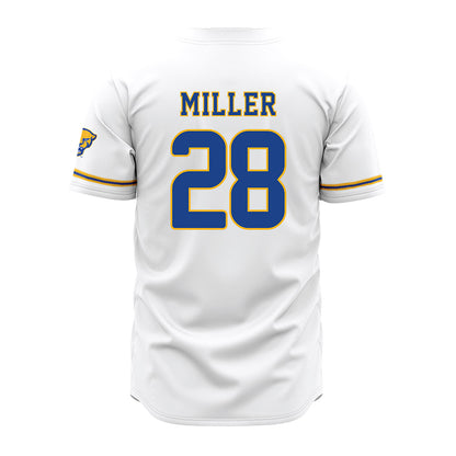 Pittsburgh - NCAA Baseball : Gavin Miller - White Jersey-1