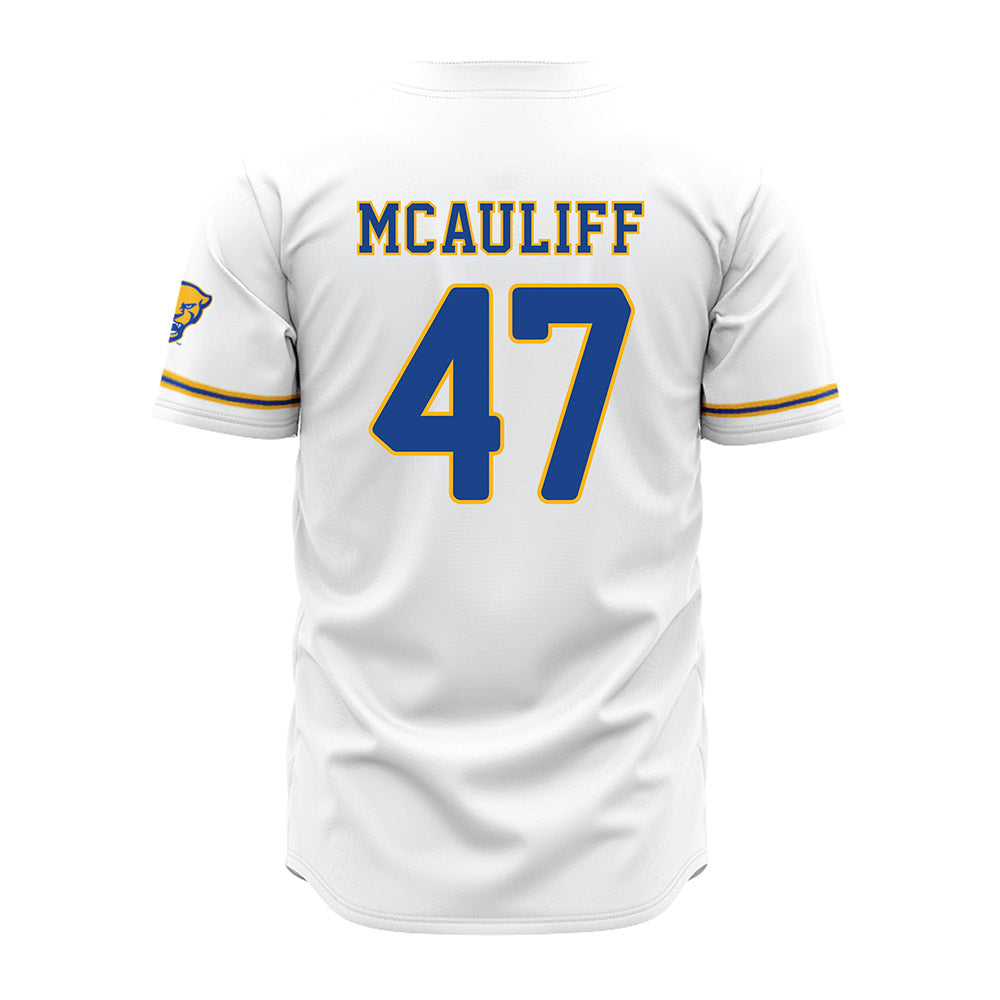 Pittsburgh - NCAA Baseball : Daniel McAuliff - White Jersey