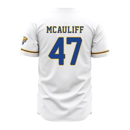 Pittsburgh - NCAA Baseball : Daniel McAuliff - White Jersey