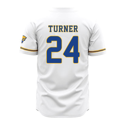 Pittsburgh - NCAA Baseball : Drew Turner - White Jersey-1