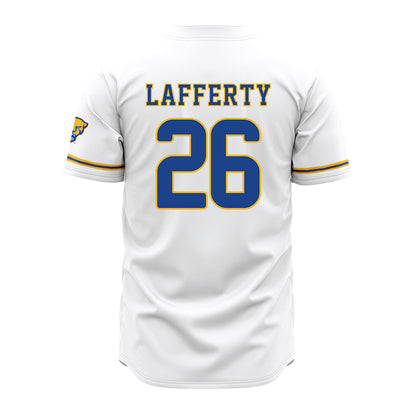 Pittsburgh - NCAA Baseball : Drew Lafferty - White Jersey-1
