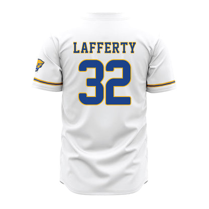 Pittsburgh - NCAA Baseball : Drew Lafferty - White Jersey