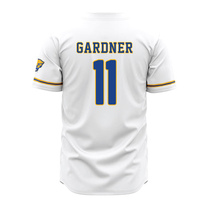 Pittsburgh - NCAA Baseball : Patrick Gardner - White Jersey-1