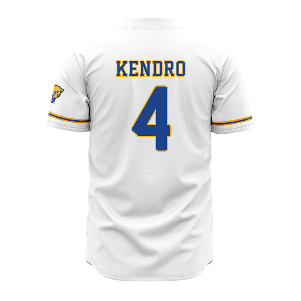 Pittsburgh - NCAA Baseball : Jacob Kendro - White Jersey