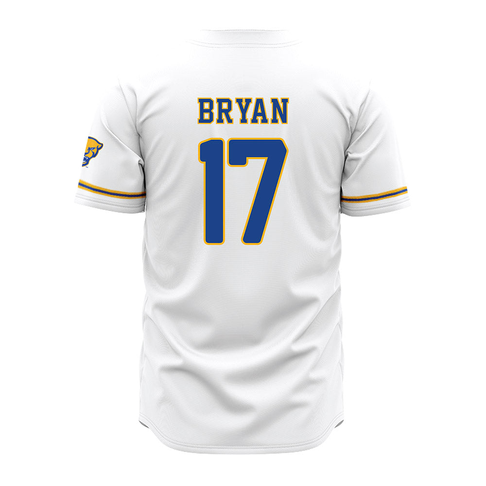 Pittsburgh - NCAA Baseball : Sam Bryan - White Jersey-1
