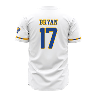 Pittsburgh - NCAA Baseball : Sam Bryan - White Jersey-1