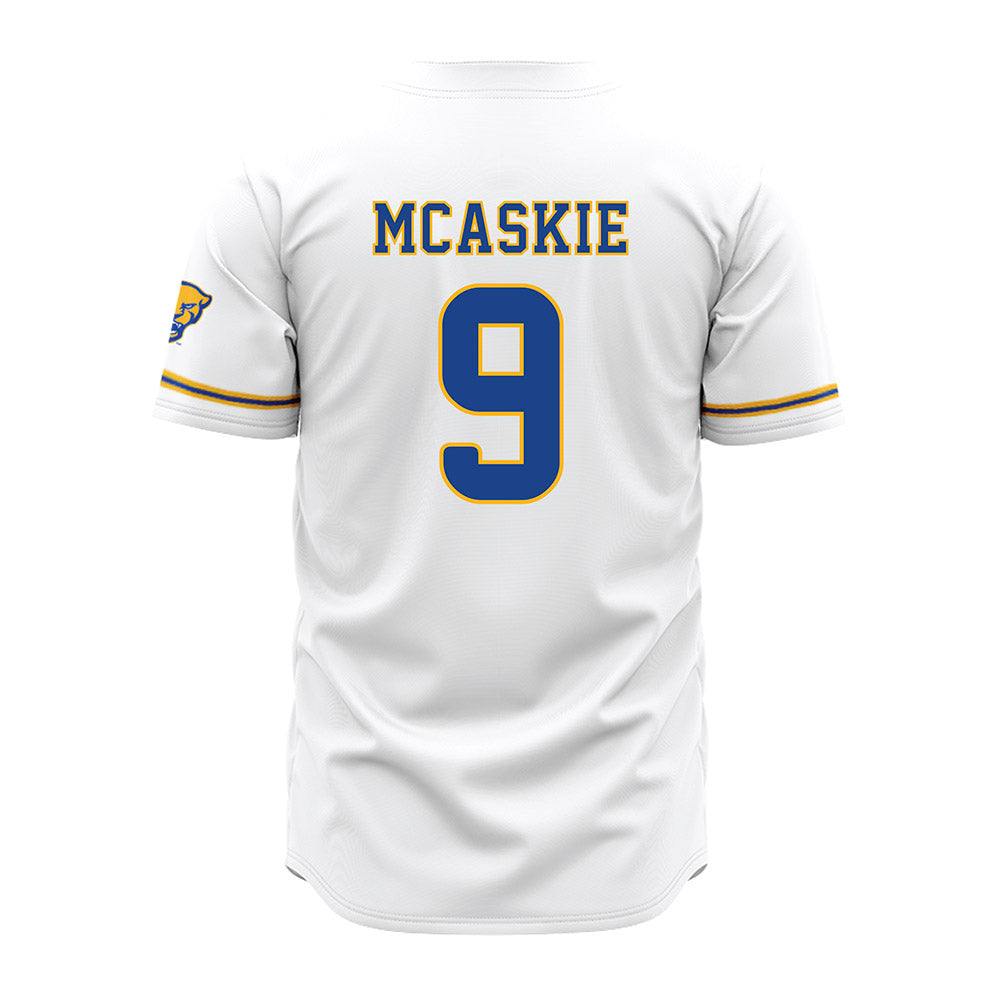 Pittsburgh - NCAA Baseball : Aidan McAskie - White Jersey-1