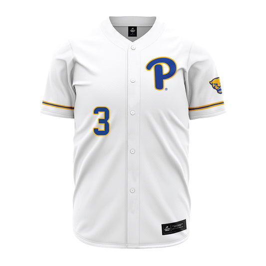Pittsburgh - NCAA Baseball : AJ Nessler - White Jersey-0