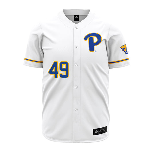 Pittsburgh - NCAA Baseball : Isaac Terhune - White Jersey-0