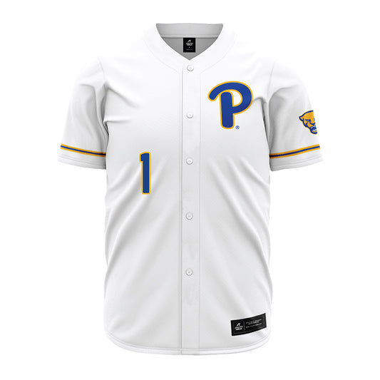 Pittsburgh - NCAA Baseball : Tyler Bischke - White Jersey