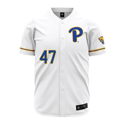 Pittsburgh - NCAA Baseball : Daniel McAuliff - White Jersey