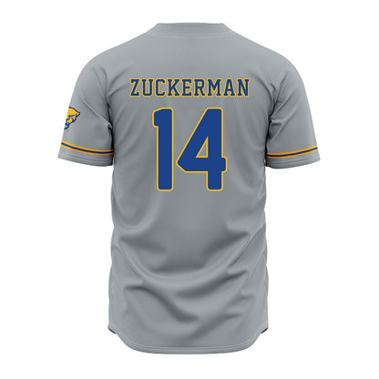 Pittsburgh - NCAA Baseball : Ryan Zuckerman - Grey Jersey-1