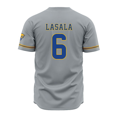 Pittsburgh - NCAA Baseball : Anthony LaSala - Grey Jersey-1