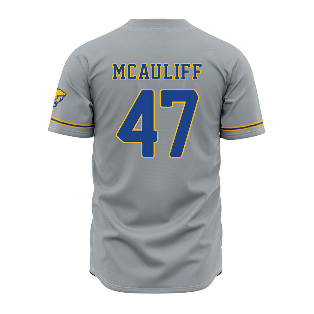 Pittsburgh - NCAA Baseball : Daniel McAuliff - Grey Jersey