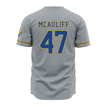 Pittsburgh - NCAA Baseball : Daniel McAuliff - Grey Jersey
