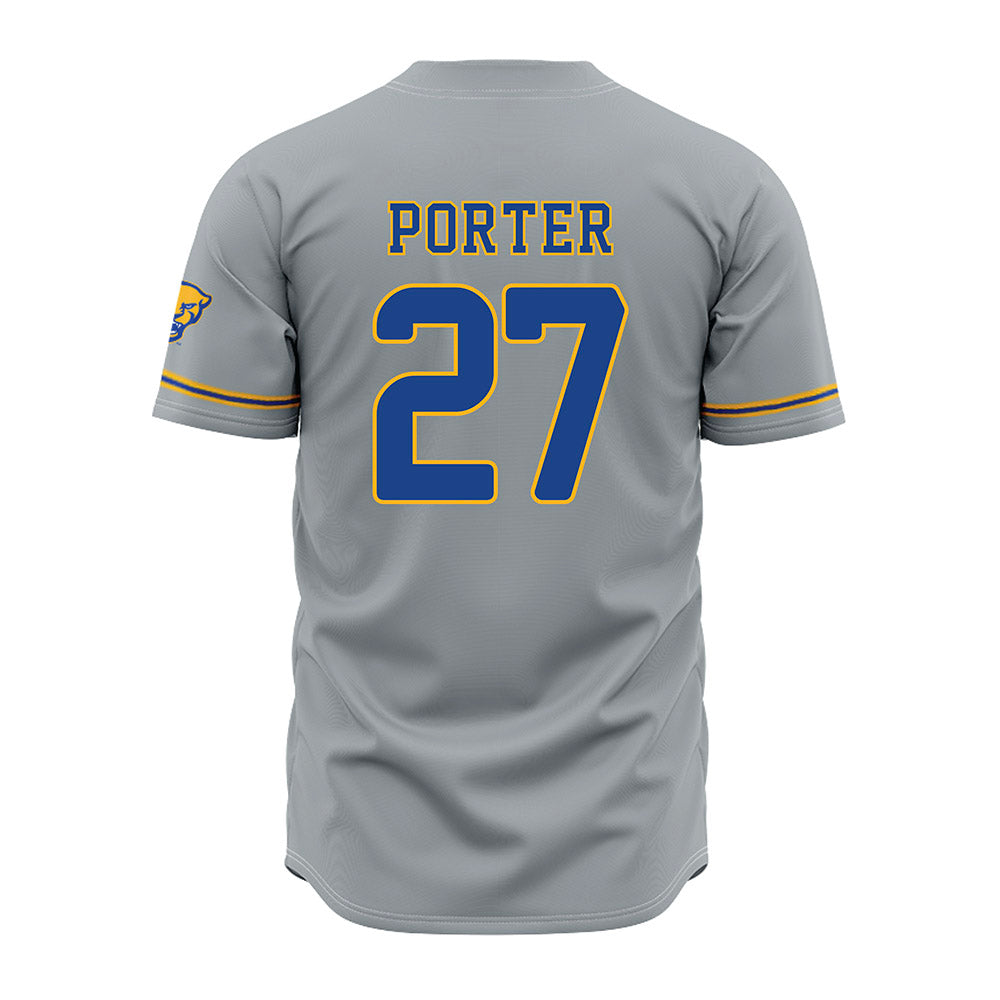 Pittsburgh - NCAA Baseball : Matthew Porter - Grey Jersey