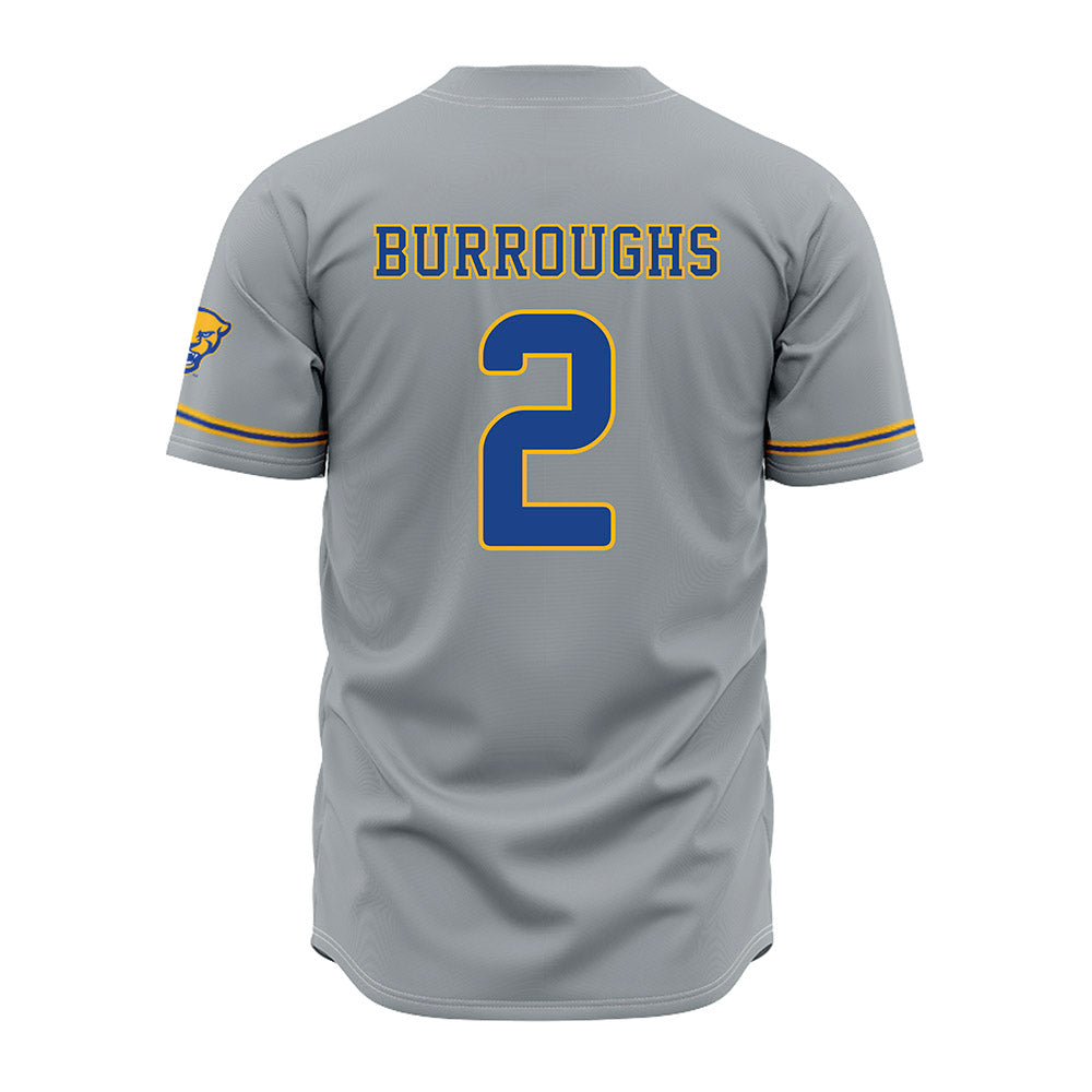Pittsburgh - NCAA Baseball : Keeton Burroughs - Grey Jersey-1