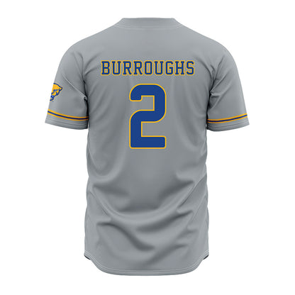 Pittsburgh - NCAA Baseball : Keeton Burroughs - Grey Jersey-1