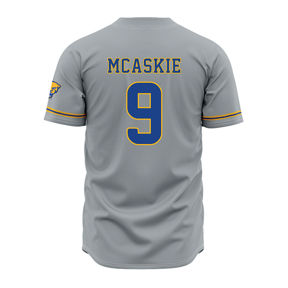 Pittsburgh - NCAA Baseball : Aidan McAskie - Grey Jersey-1