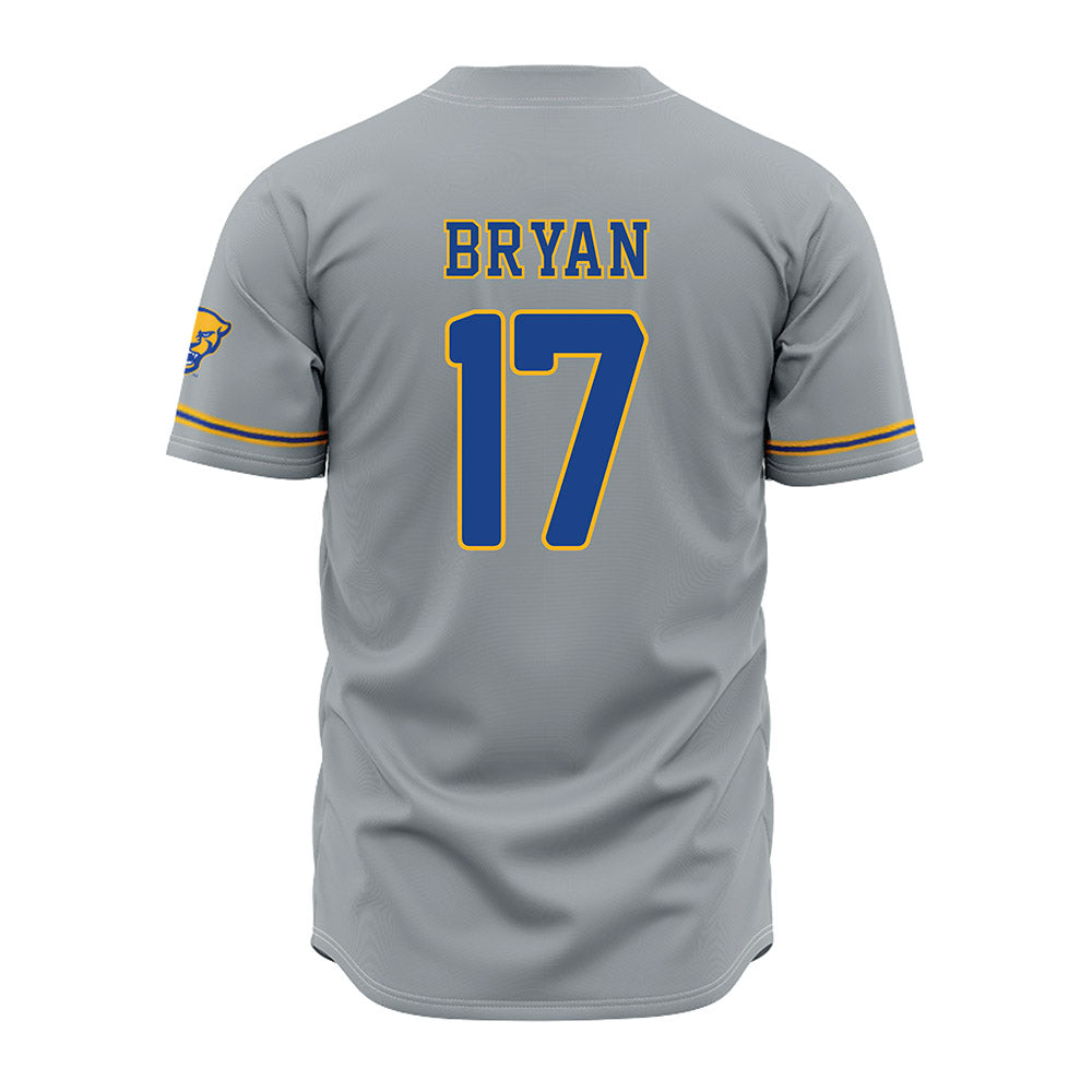 Pittsburgh - NCAA Baseball : Sam Bryan - Grey Jersey-1