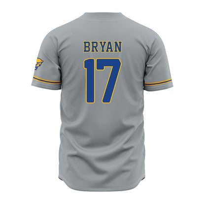 Pittsburgh - NCAA Baseball : Sam Bryan - Grey Jersey-1