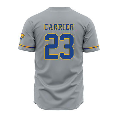 Pittsburgh - NCAA Baseball : Lorenzo Carrier - Grey Jersey-1