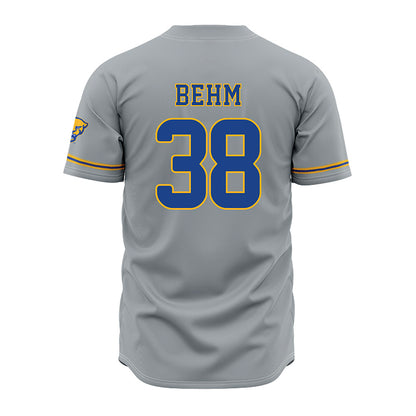 Pittsburgh - NCAA Baseball : Nolan Behm - Grey Jersey-1