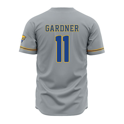 Pittsburgh - NCAA Baseball : Patrick Gardner - Grey Jersey-1