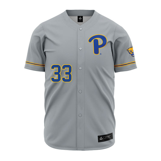 Pittsburgh - NCAA Baseball : Luke Cantwell - Grey Jersey