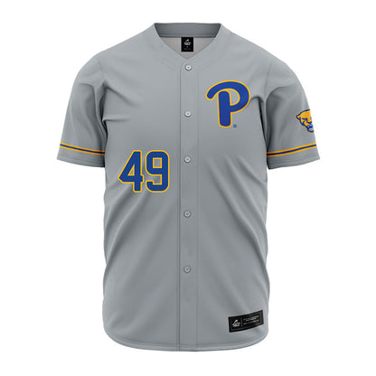 Pittsburgh - NCAA Baseball : Isaac Terhune - Grey Jersey-0