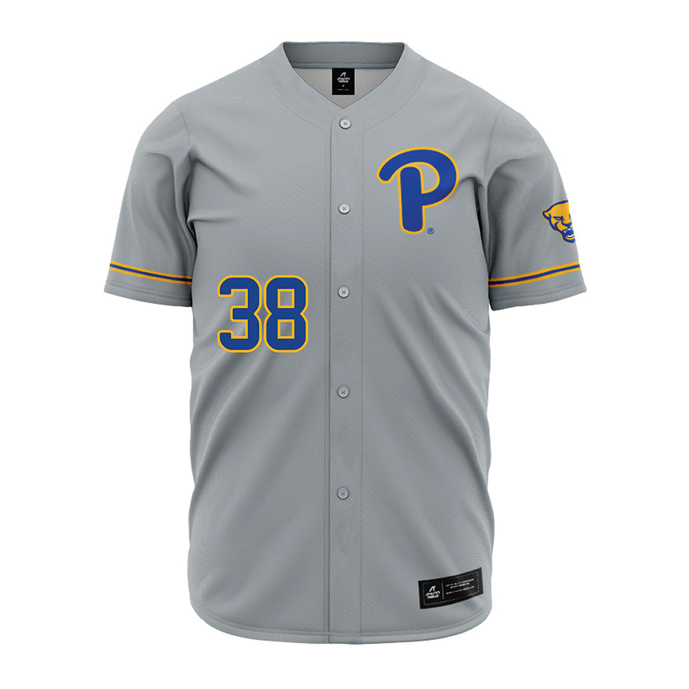 Pittsburgh - NCAA Baseball : Nolan Behm - Grey Jersey-0