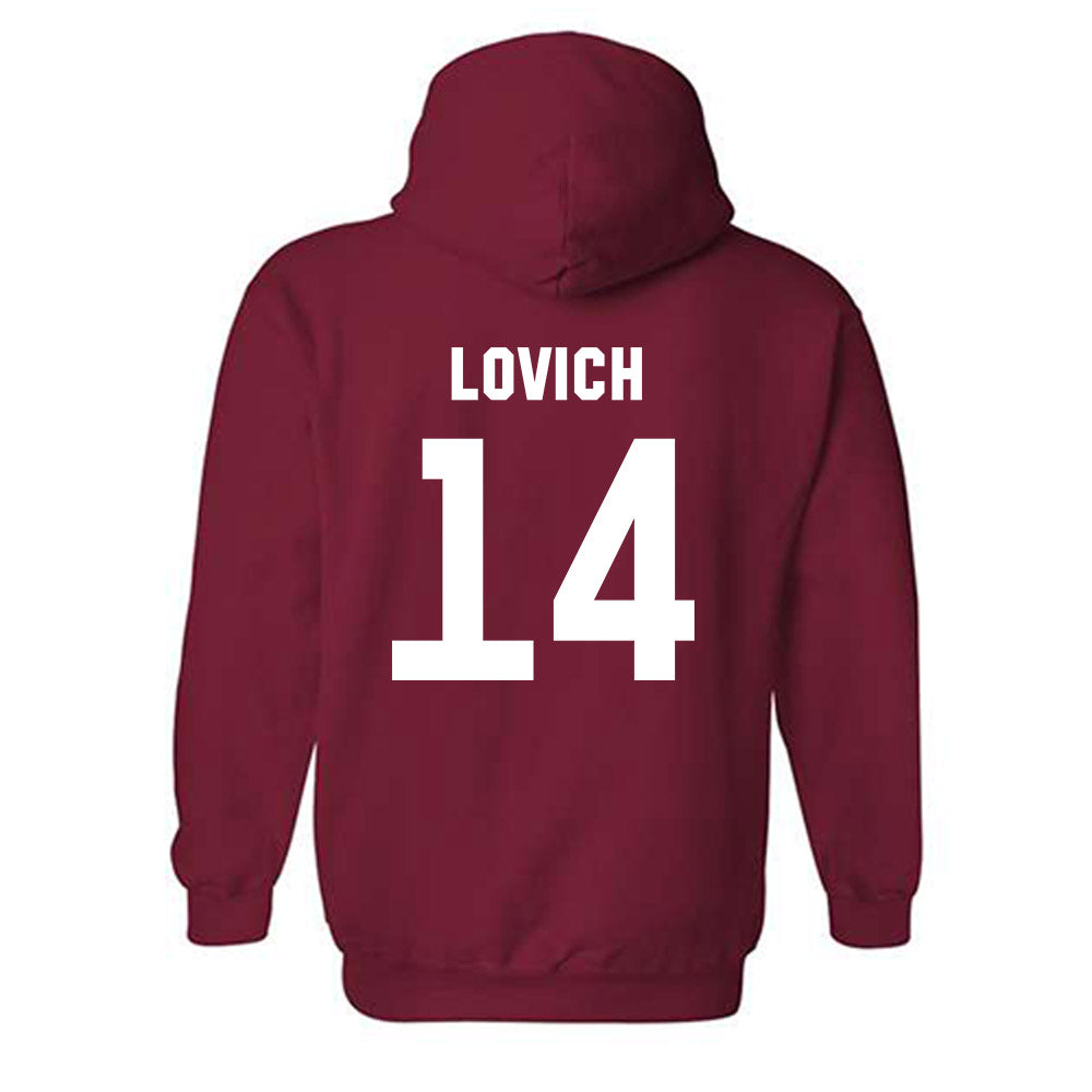 Arkansas - NCAA Baseball : Ross Lovich - Classic Shersey Hooded Sweatshirt