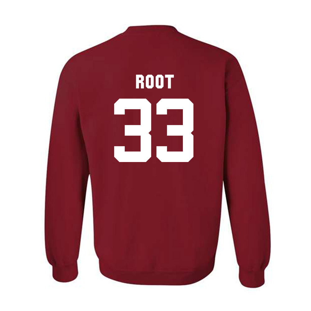 Arkansas - NCAA Baseball : Zach Root - Classic Shersey Crewneck Sweatshirt-1