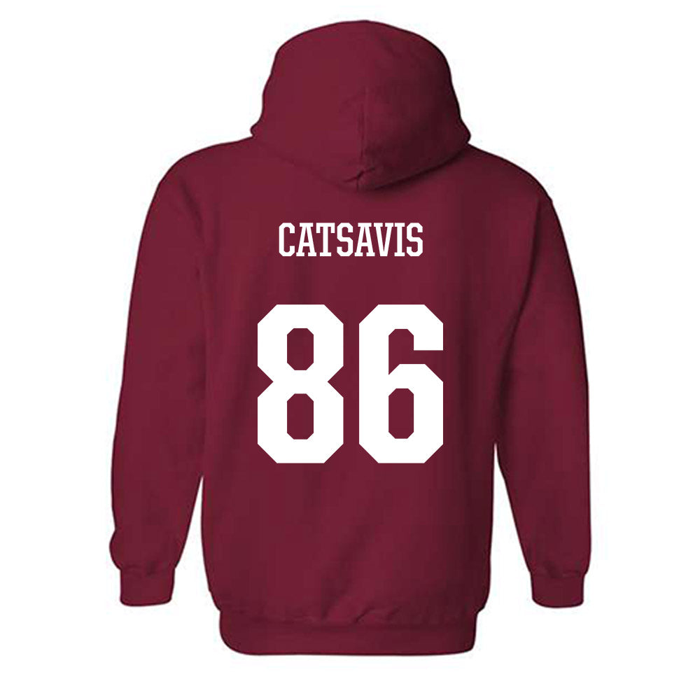 Arkansas - NCAA Football : Walker Catsavis - Hooded Sweatshirt Classic Shersey