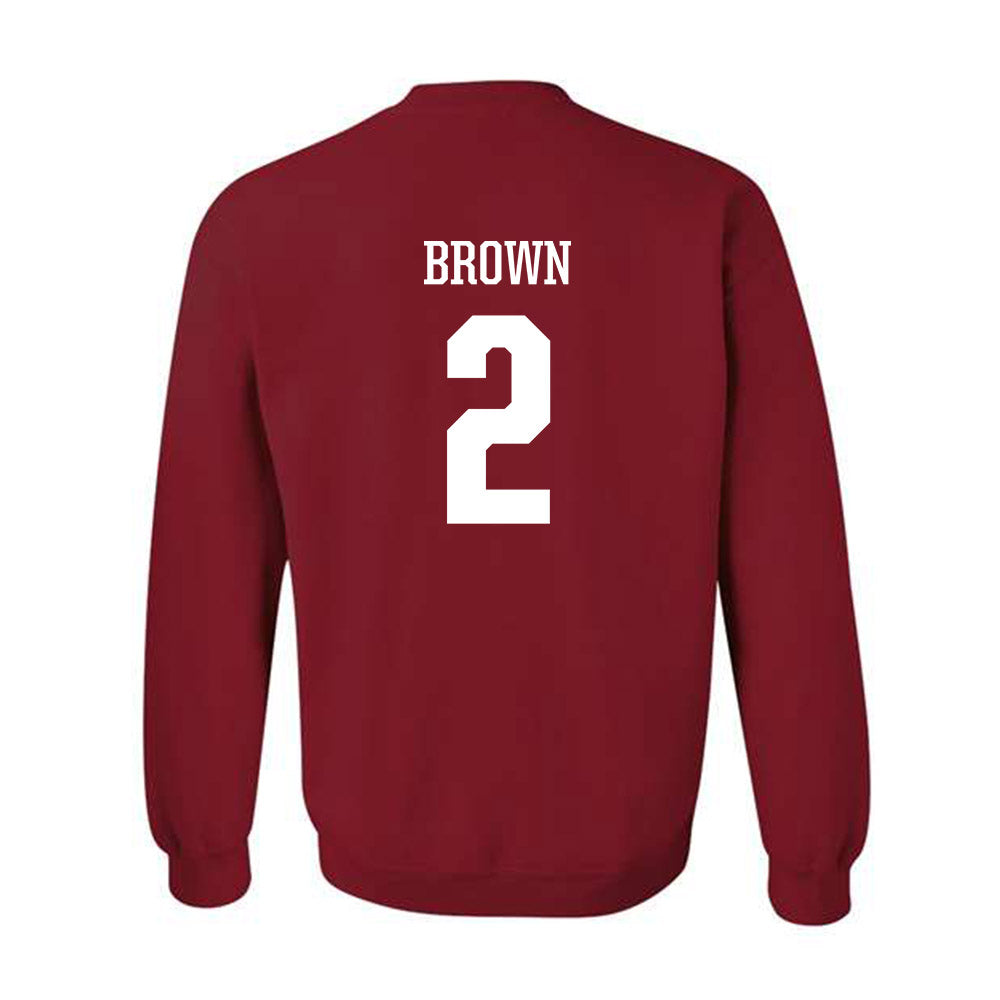 Arkansas - NCAA Men's Basketball : Amere Brown - Classic Shersey Crewneck Sweatshirt-1