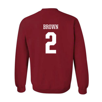 Arkansas - NCAA Men's Basketball : Amere Brown - Classic Shersey Crewneck Sweatshirt-1