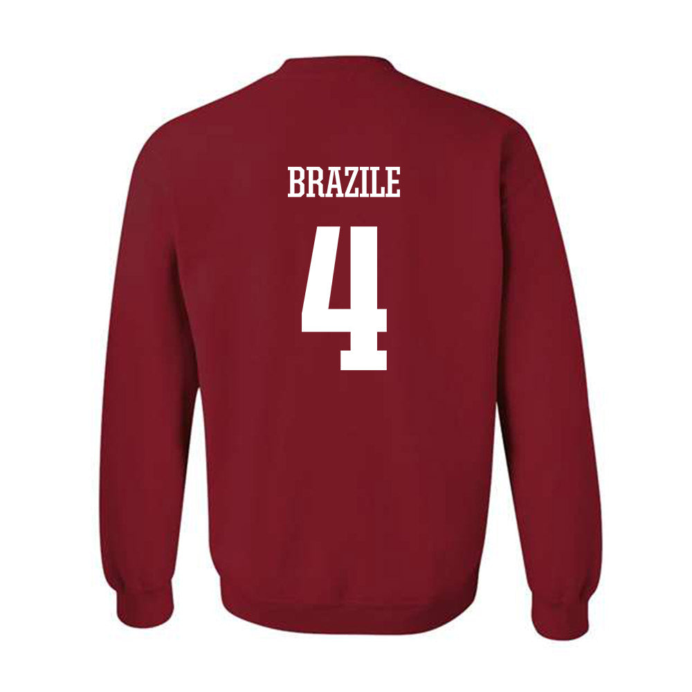 Arkansas - NCAA Men's Basketball : Trevon Brazile - Classic Shersey Crewneck Sweatshirt-1