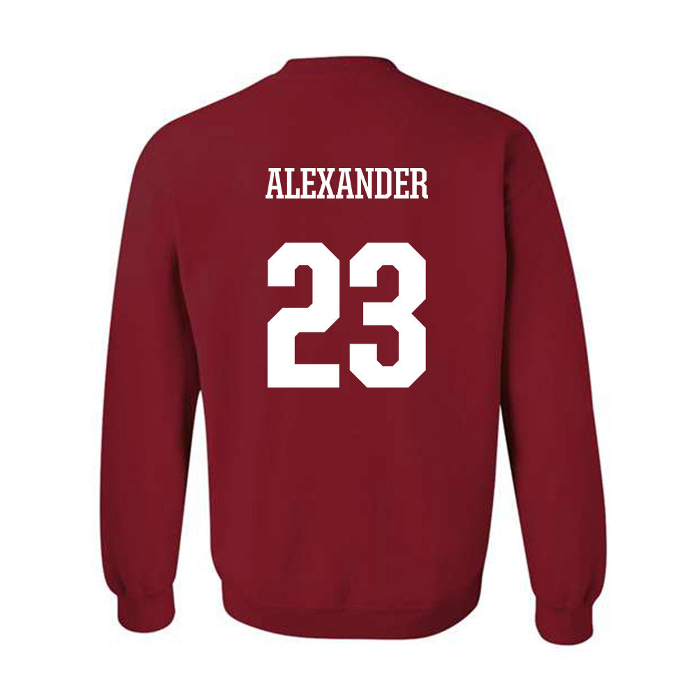 Arkansas - NCAA Women's Volleyball : Aleki Alexander - Classic Shersey Crewneck Sweatshirt